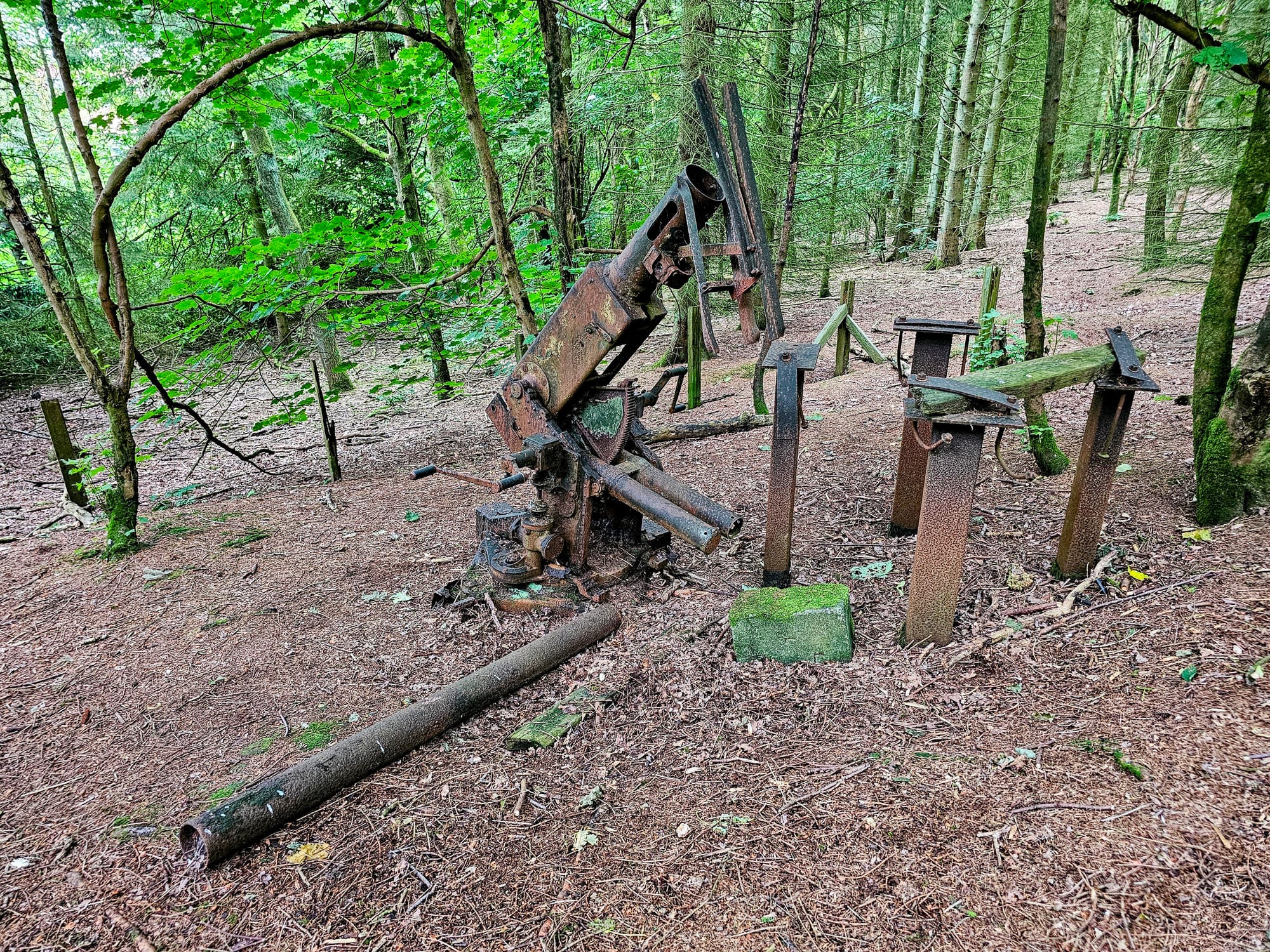 Hidden History in the Woods of Keele University: The Bofors WW2 Gun Mount